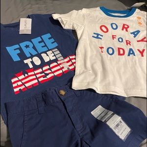 3 piece Boys 2T new with tags Carter’s and Gymbore